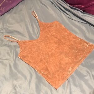 Pink Velvet Tank Top